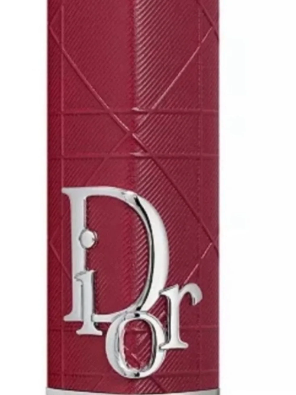 Dior Rouge Dior Red Refillable Lipstick Case Silver Cannage Limited Edition